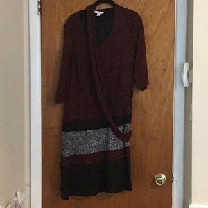 Sweater Dress with scarf